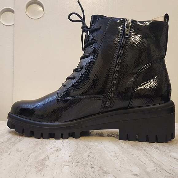 White Mountain Womens Tappy L Black Patent 9M - A028 - Picture 4 of 11